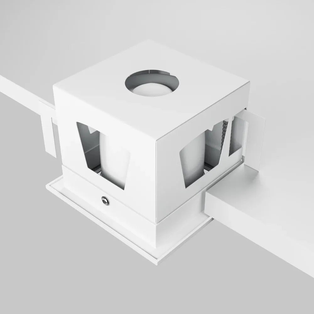 Spot incastrat din Aluminiu Alb H7.5xL9.5cm 10W Metal Modern