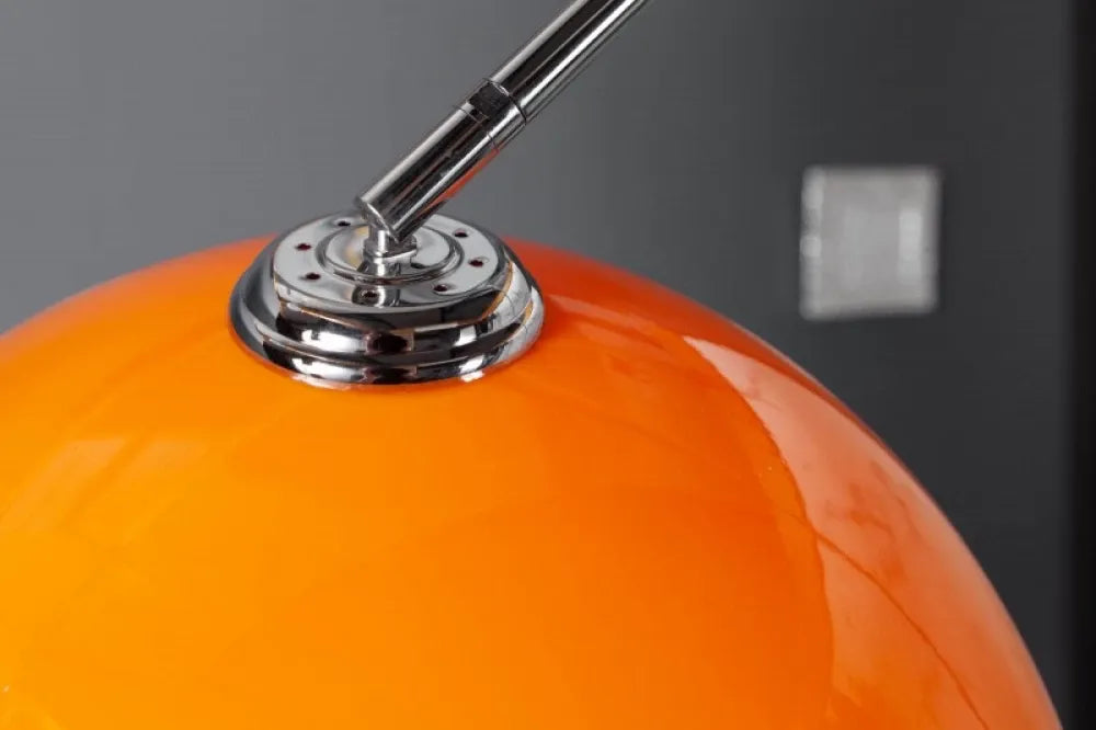 Lampa de podea din Marmura/Metal Alb si Plastic Portocaliu H175-205xL150-160cm Big Bow