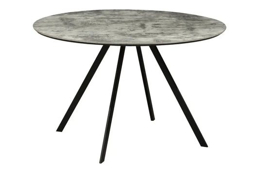 Masa din PAL Gri si Metal Negru D120xH75cm ATELIER