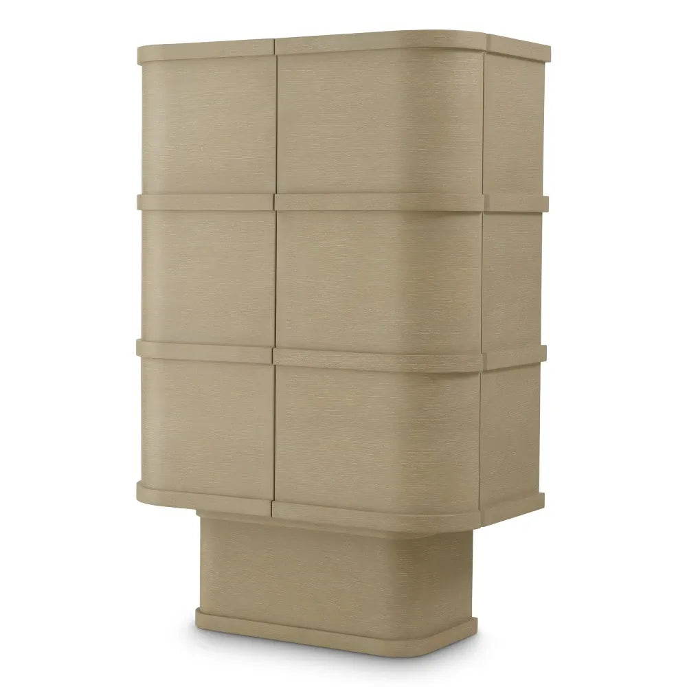 Dulap bar din Furnir de stejar Maro deschis L95xH145.5cm Cabana Eichholtz