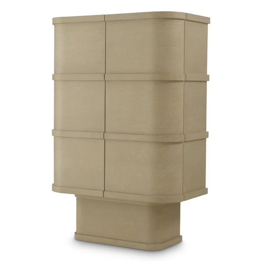 Dulap bar din Furnir de stejar Maro deschis L95xH145.5cm Cabana Eichholtz