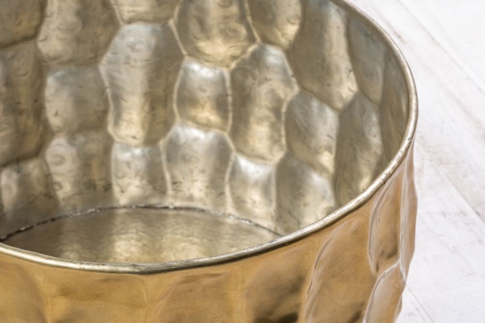 Masuta de cafea Rotunda din Metal Auriu D68xH40cm Organic Orient