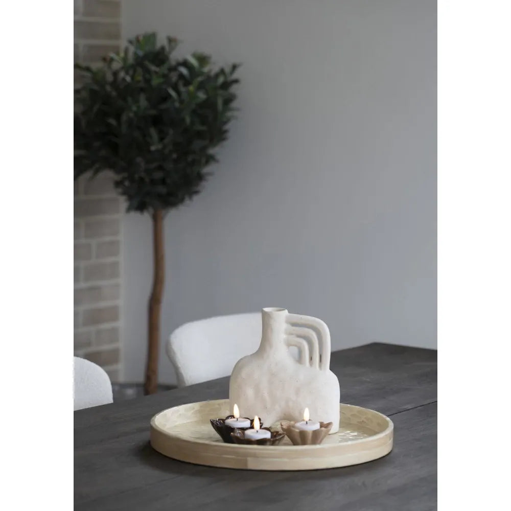 Tava decorativa din MDF Bej H3,5xD40cm Tray
