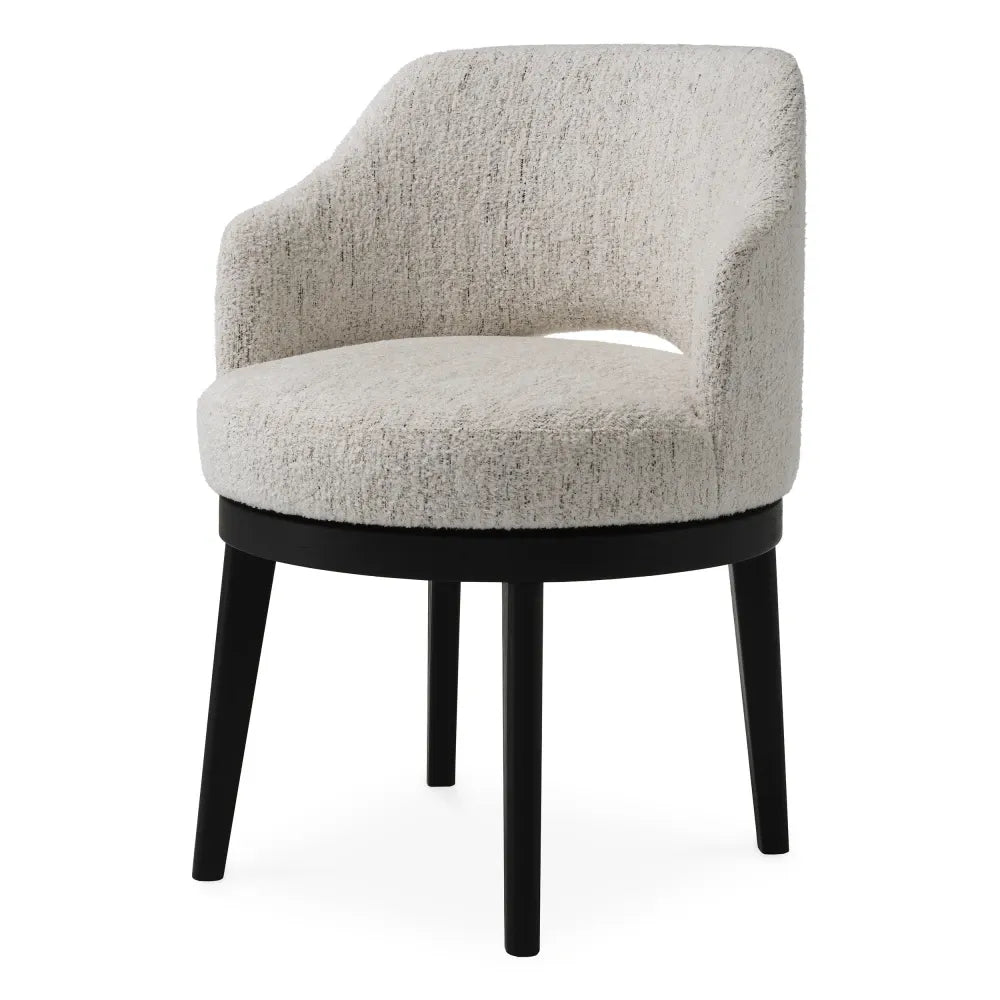 Scaun tapitat cu Stofa Alb L58.5xA60xH82cm Sofia Eichholtz