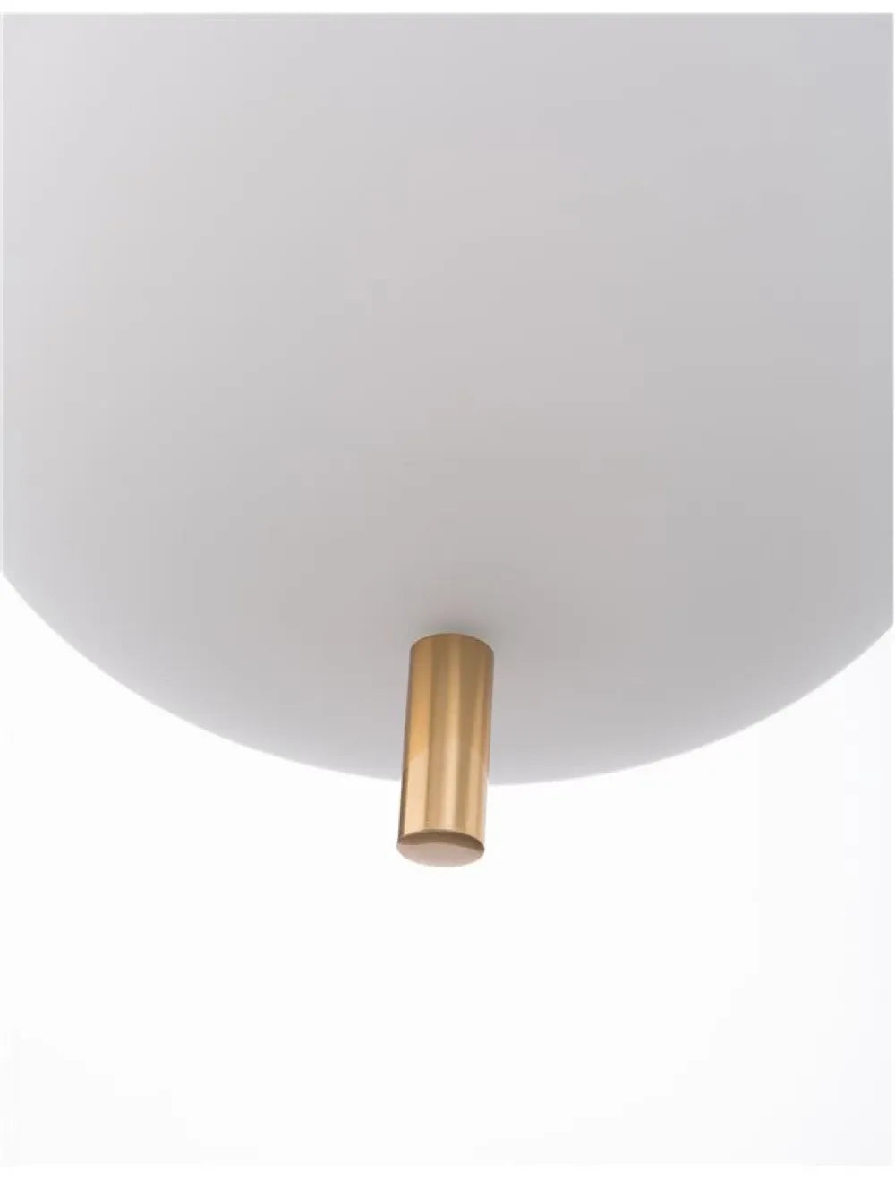 Pendul structura din Metal Auriu si abajur din Sticla Alb H120xL22cm IP20 LATO