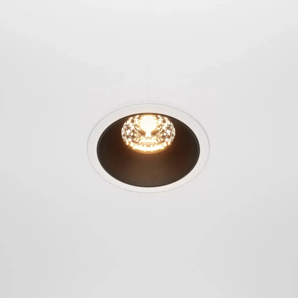 Spot incastrat din Aluminiu Alb/Negru H6.3xD8.5cm 15W 750lm 2700k Alfa LED