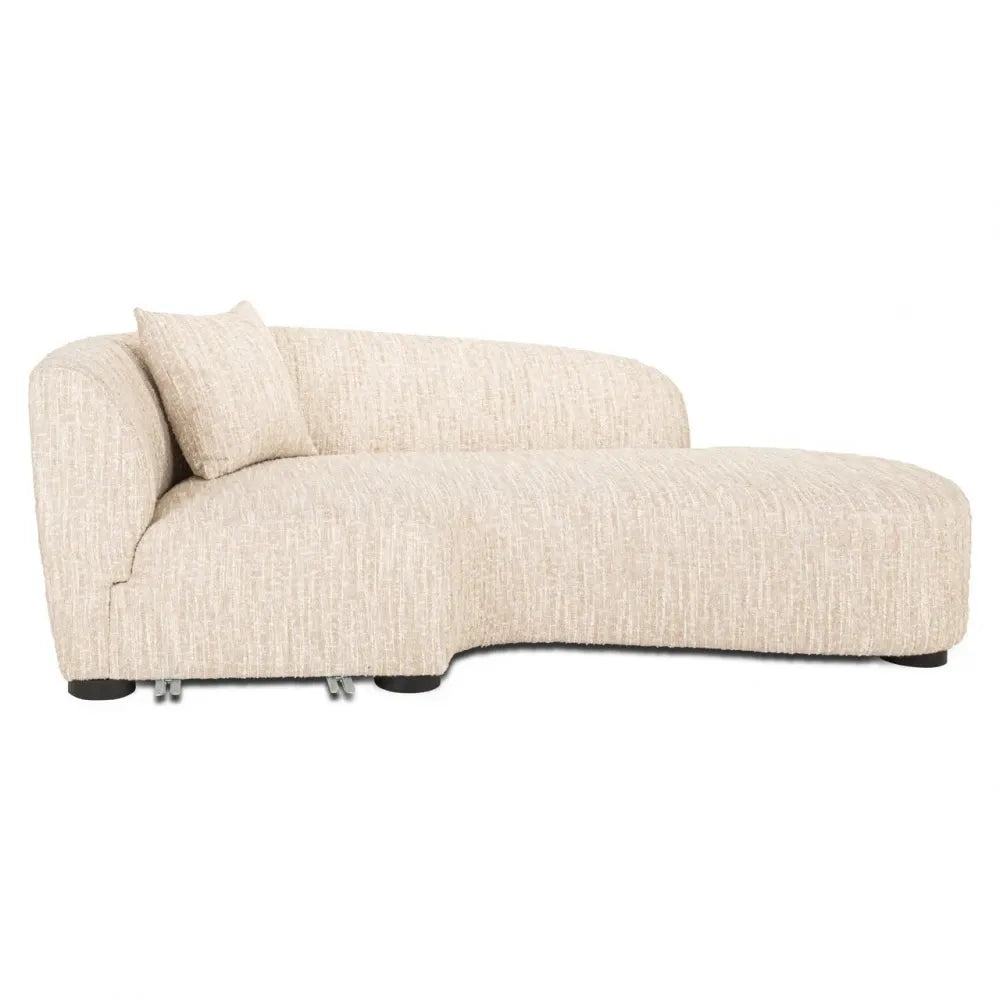 Coltar cu orientare dreapta tapitata cu stofa Bej 320x170cm Pandora Richmond interiors