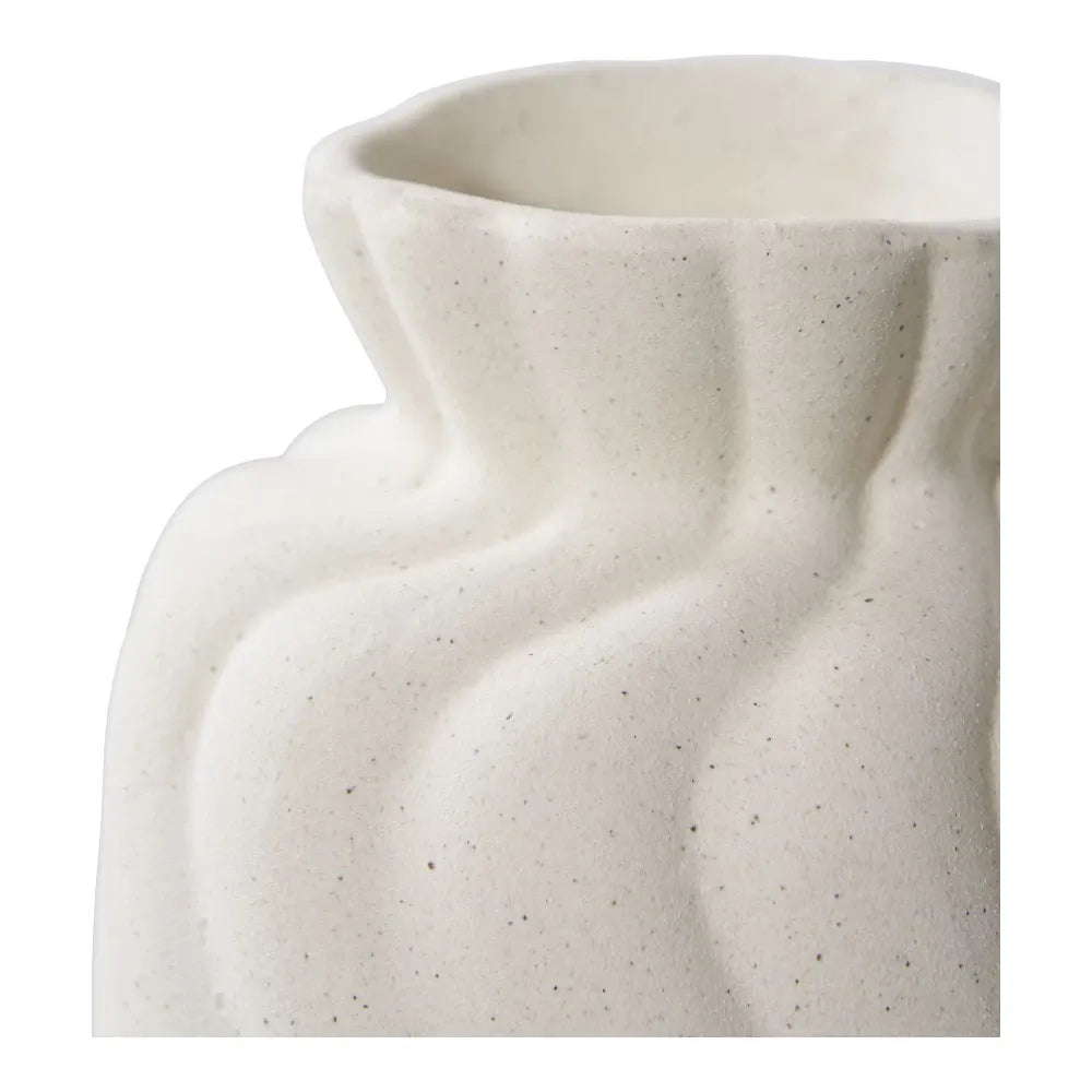 Set 2 vaze din Ceramica Alb H12/15xD9/11cm HN0878