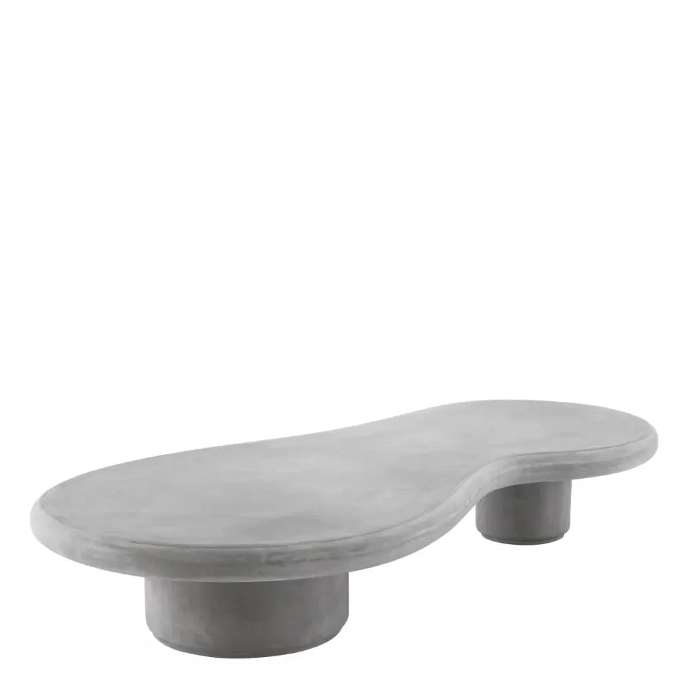 Masuta de cafea pentru exterior din Beton armat cu fibra de sticla Gri H31xL181cm Erato Eichholtz