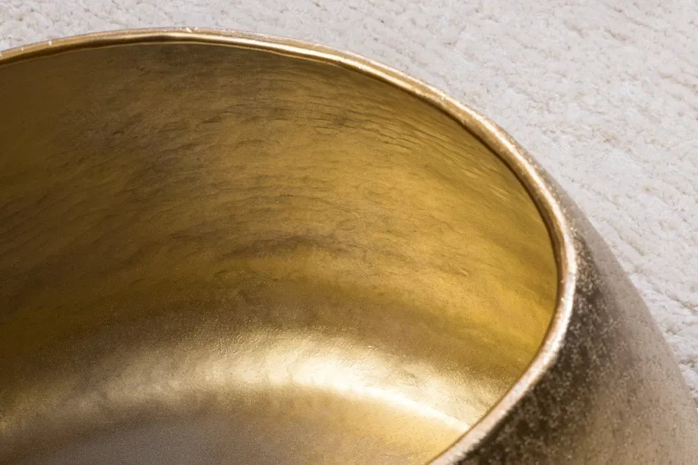 Masuta de cafea din Metal Auriu L75xH34cm Stone