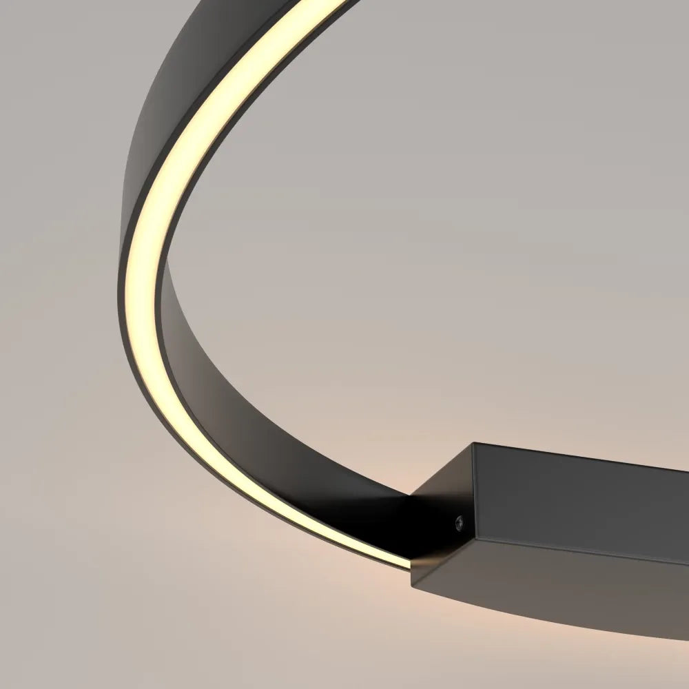 Aplica de perete Aluminiu Negru D80xH80cm Rim