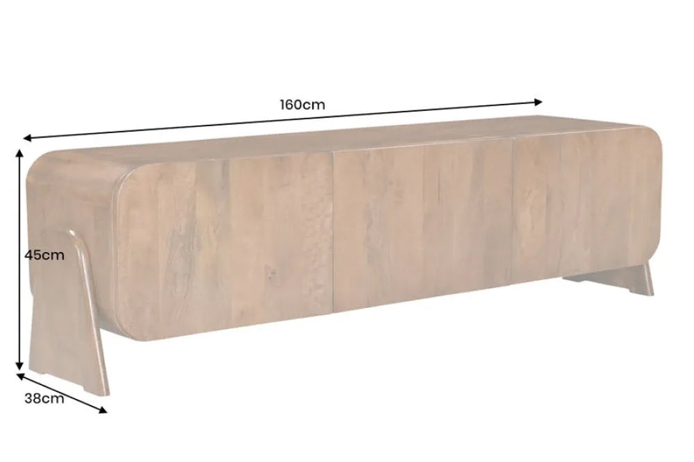 Comoda TV din Lemn de mango Maro L160xH45cm BRASIL