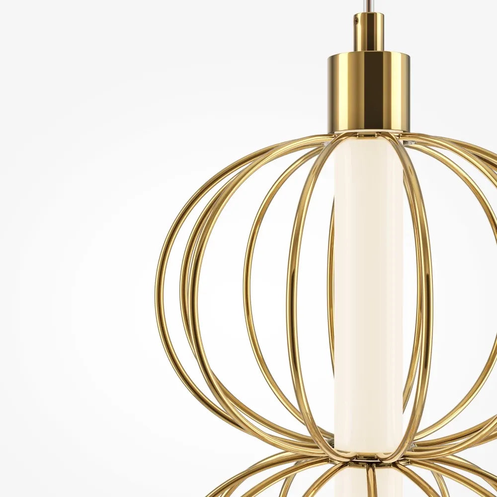 Aplica perete din Metal Auriu H218.8xL22.2cm Golden Cage