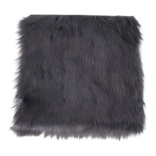 Blanita sintetica decorativa pentru scaun Gri 40x40cm Lambskin Artificial