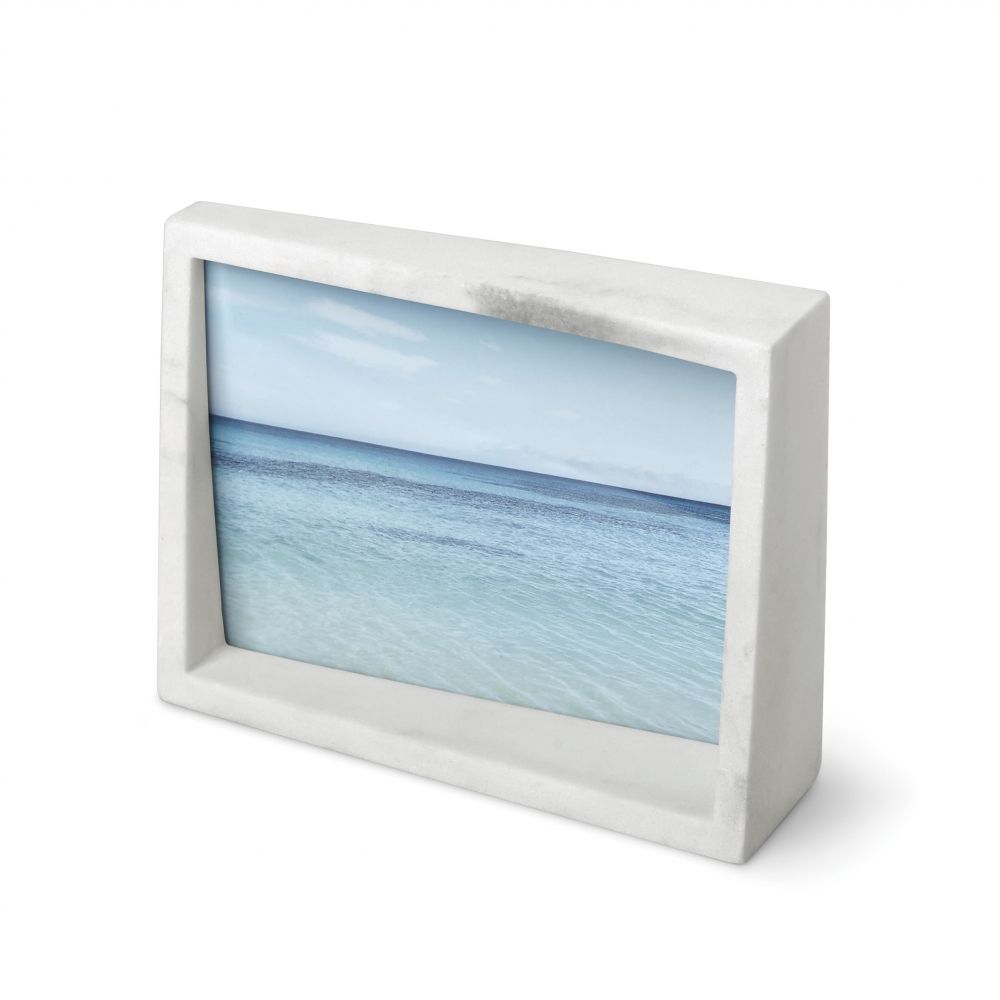 Rama foto din Polirasina Alb Edge H19xL14cm