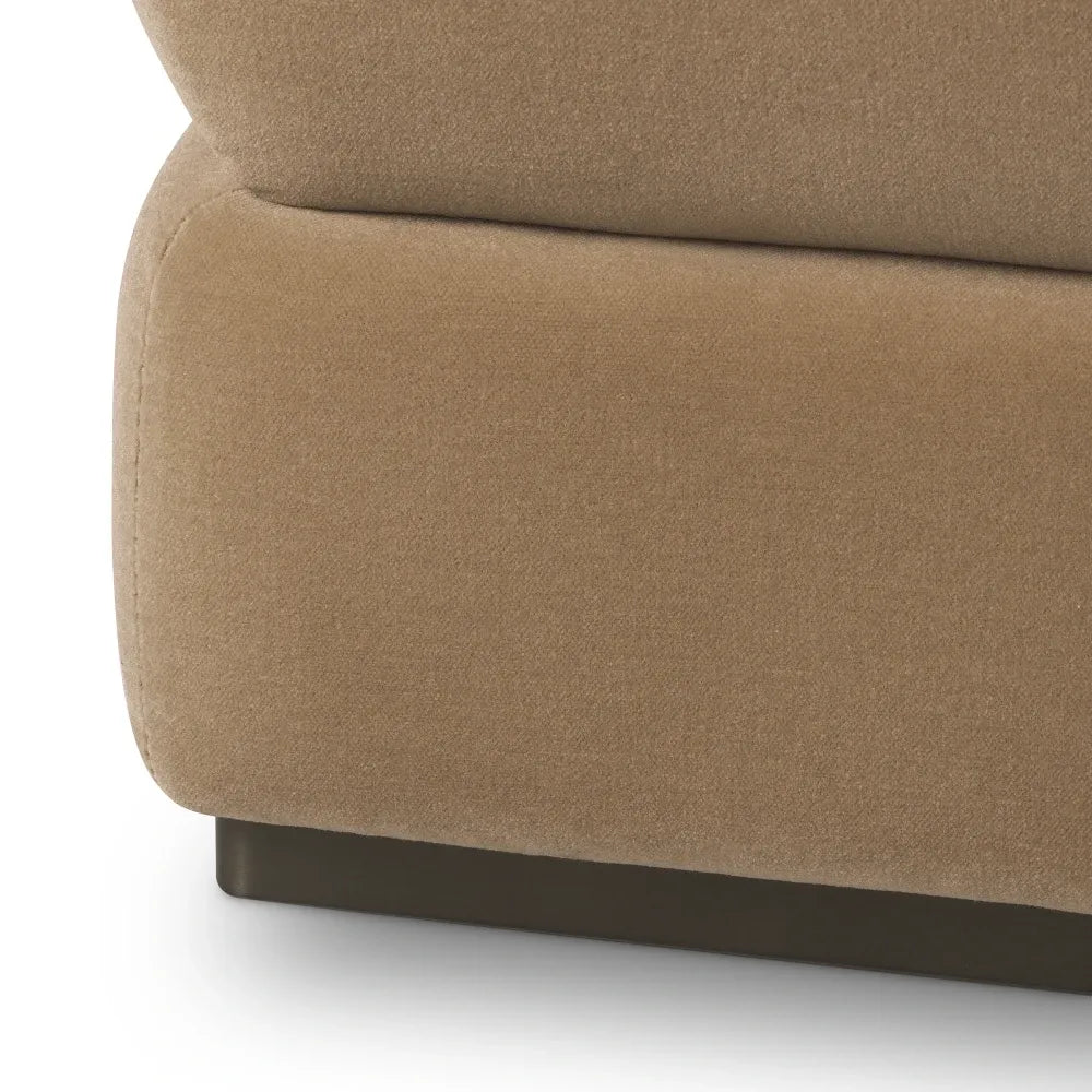 Taburet tapitat cu Stofa Maro L49xA49xH52cm Fifth Eichholtz