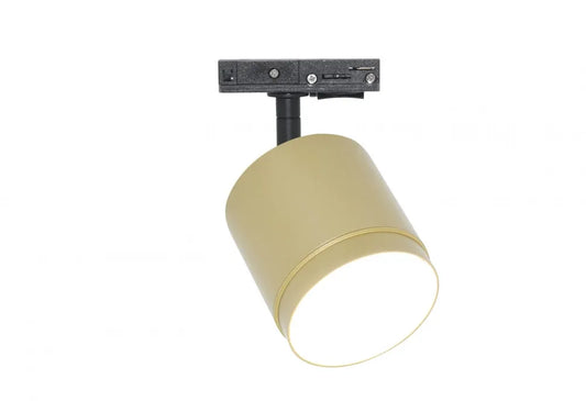 Spot pentru sina Unity din Aluminiu/Plastic Negru/Auriu mat H14.8xD8.2cm Polar
