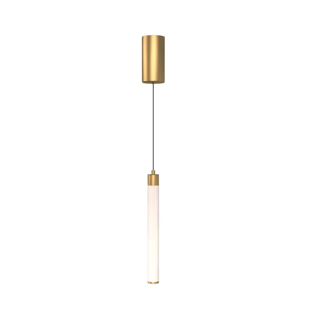 Pendul din Aluminiu Auriu H213xD3cm IP 20 10W 1000lm 3000k Ray