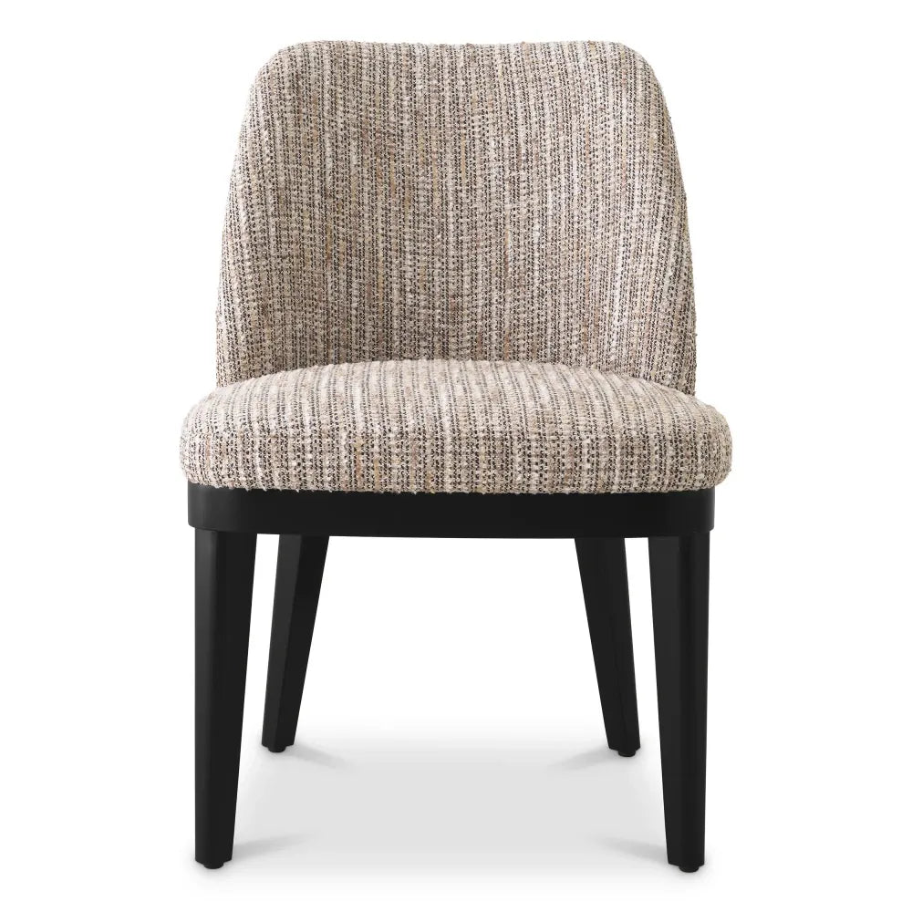 Scaun tapitat cu Stofa Bej L57xA62xH79cm Costa Eichholtz