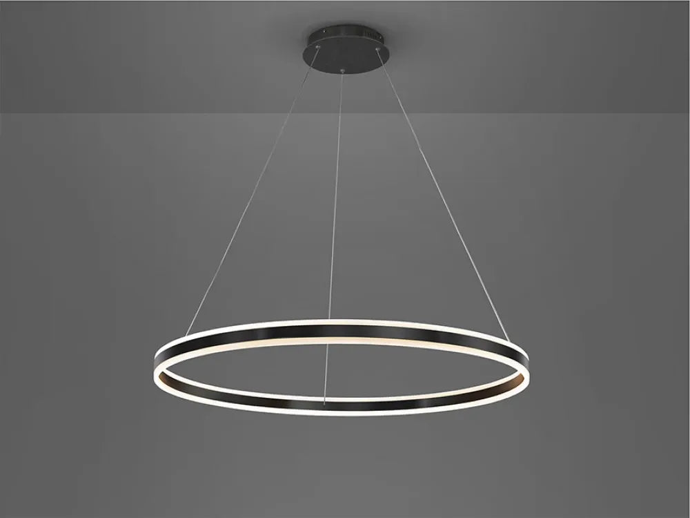 Lustra din Metal Negru H150xD100cm Helia