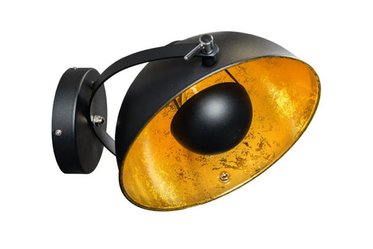 Aplica de perete din Metal Negru/Auriu L38xH30cm STUDIO