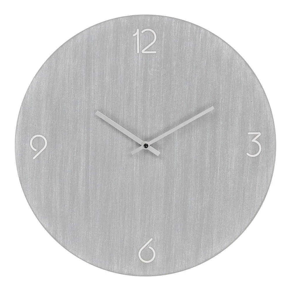 Ceas de perete din MDF Gri D40cm Ravenna