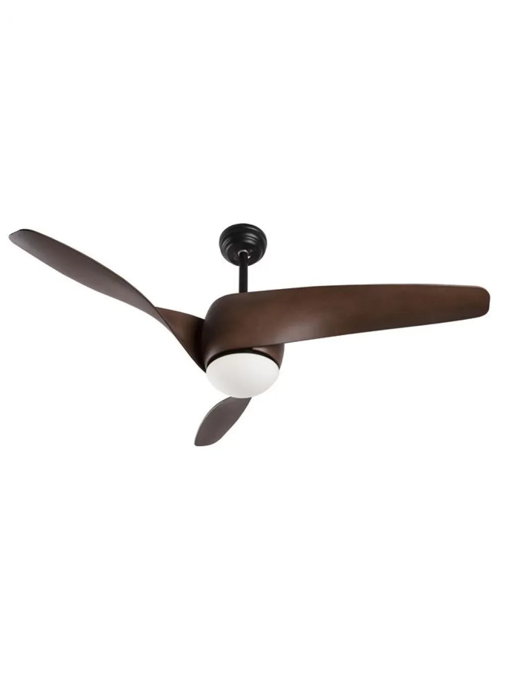 Ventilator structura din Metal Negru si abajur din Sticla Alb H45-58xL132cm IP20 18W 650lm 3000k BREEZE