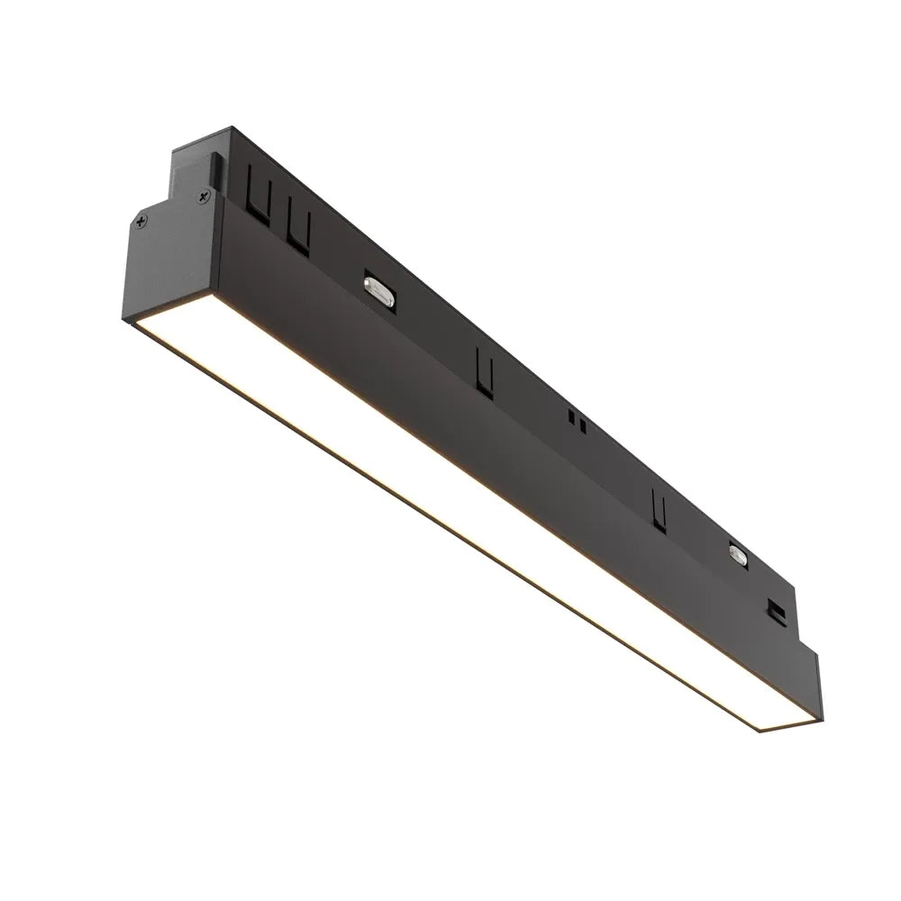 Spot pentru sina Exility incastrata din Aluminiu Negru H4xL30cm IP 20 12W 720lm 3000k Basis