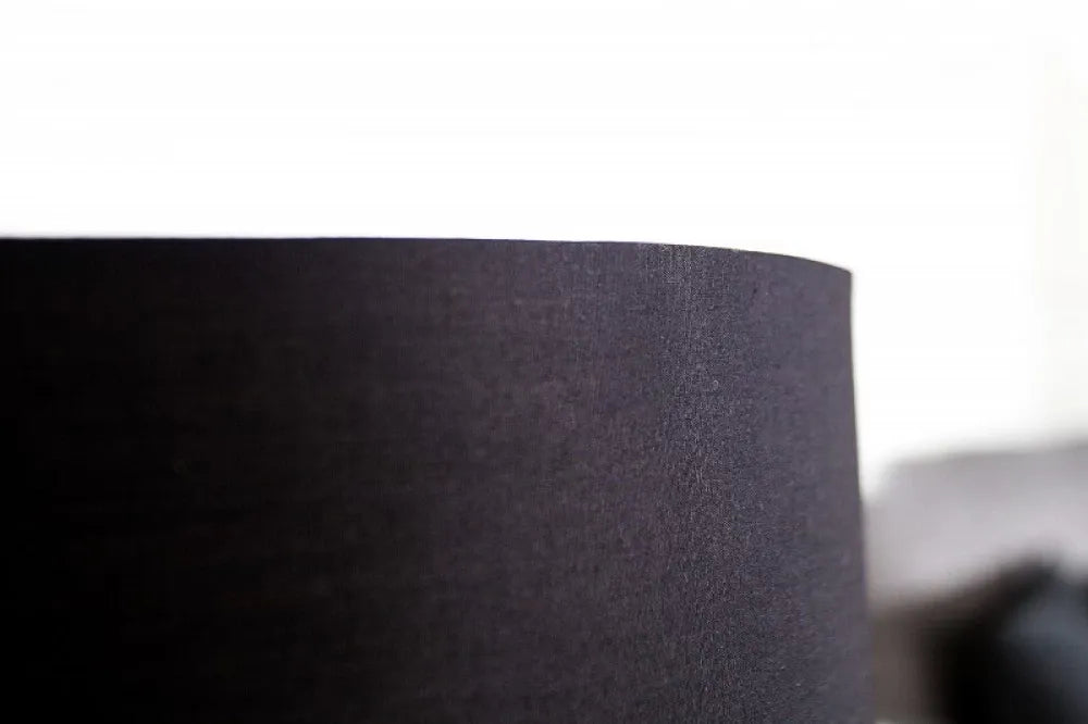 Veioza din Metal Negru si Textil Negru H60xD32cm Carla