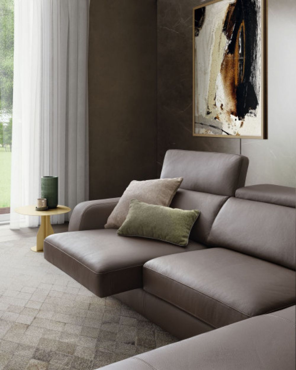 Coltar fix 4 locuri Graffiti stil Elegant L297cm