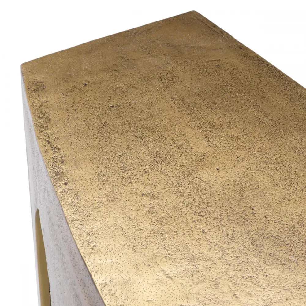 Consola din Aluminiu Alama antichizata L132xH79cm Gardini Eichholtz