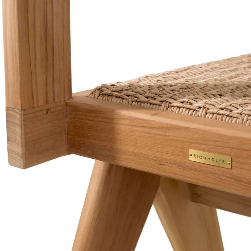 Scaun de exterior din Lemn de tec Maro si Polietilena Maro H85xL46.5xA52cm Niclas Eichholtz