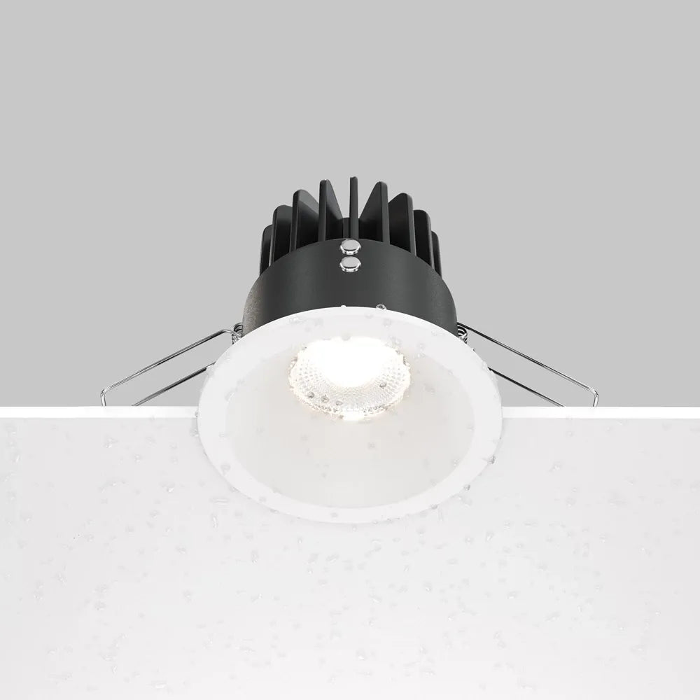 Spot incastrat rotund dimabil din Aluminiu Alb H8.5xD8.5cm IP 65 12W 990lm 4000k Zoom