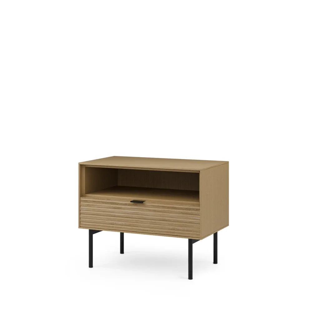 Noptiera cu sertare Tulsa de culoare stejar L60xH49cm