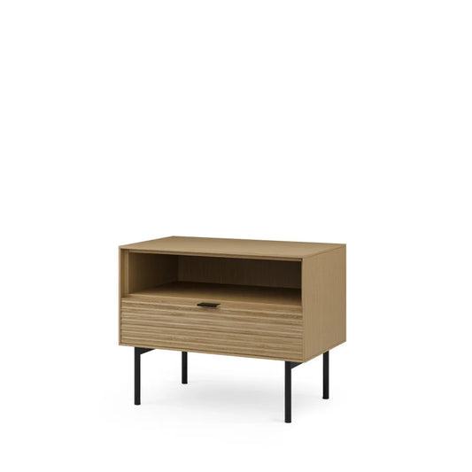 Noptiera cu sertare Tulsa de culoare stejar L60xH49cm