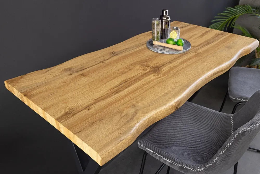 Masa bar din Derivat din lemn Maro si Metal Negru L120xH100cm Wild