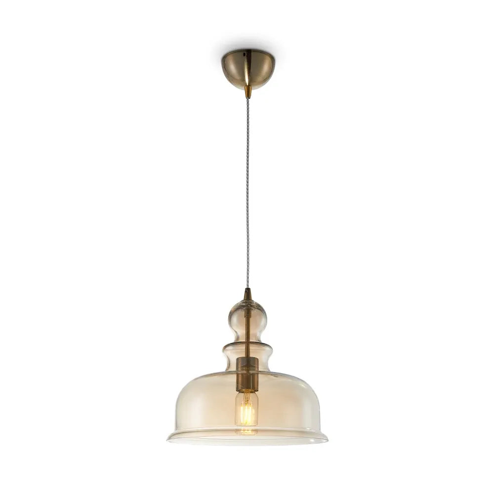 Pendul cu inaltime reglabila din Sticla Auriu D30xH150cm Tone