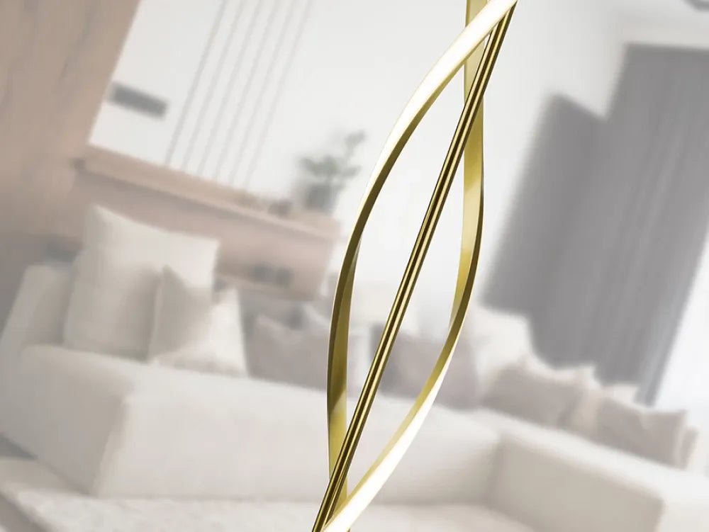 Lampa de podea din Metal Auriu H155xD22cm Dido