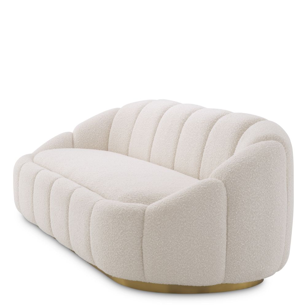 Canapea fixa Inger Eichholtz tapitata cu Stofa Boucle Crem L230cm