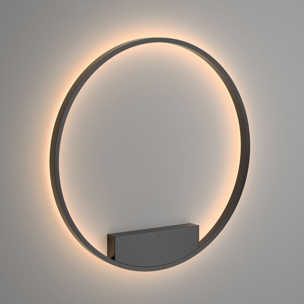 Aplica de perete Aluminiu Negru D80xH80cm Rim