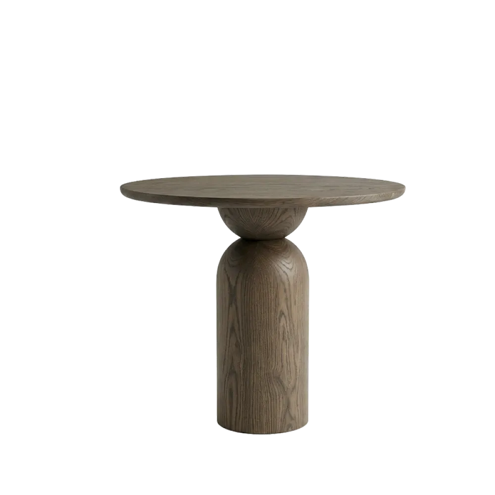 Masa dining Rotunda Bistro din Lemn de Stejar in dimensiuni multiple Essenza