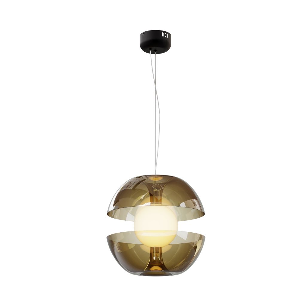Pendul din Metal si Sticla Negru/Auriu D30xH149cm Rebel