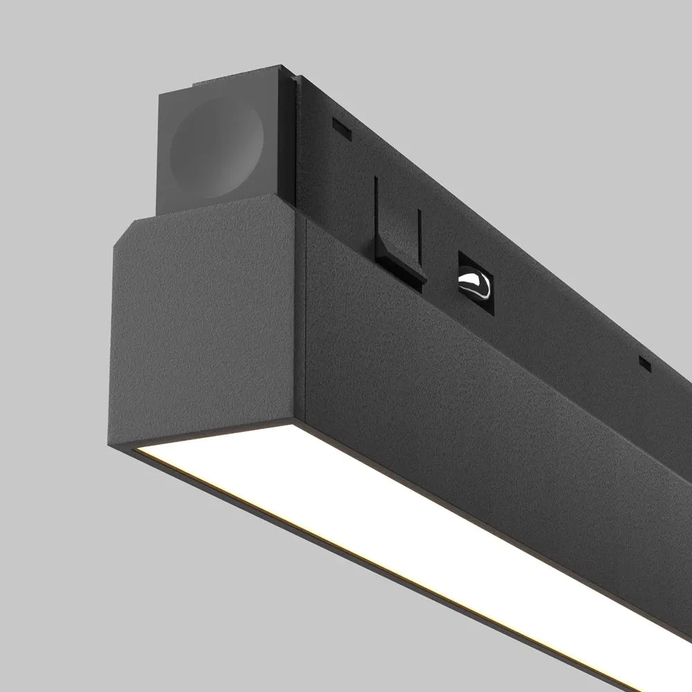 Spot dimabil pentru sina magnetica Exility din Aluminiu Negru 30W 1650lm 2700-6000k L90xH4cm Basis