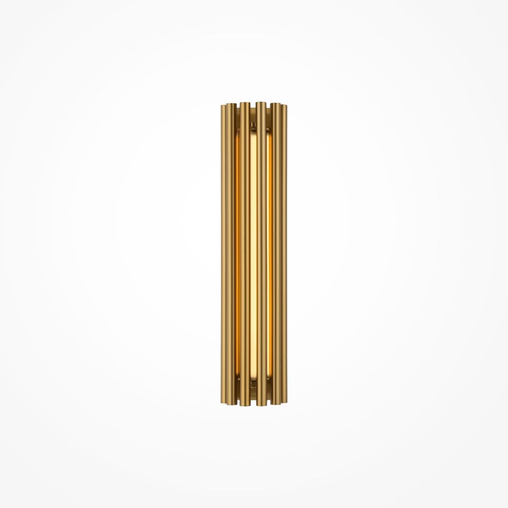Aplica de perete Aluminiu si Sticla Alama/Auriu D8xH36cm Sonata