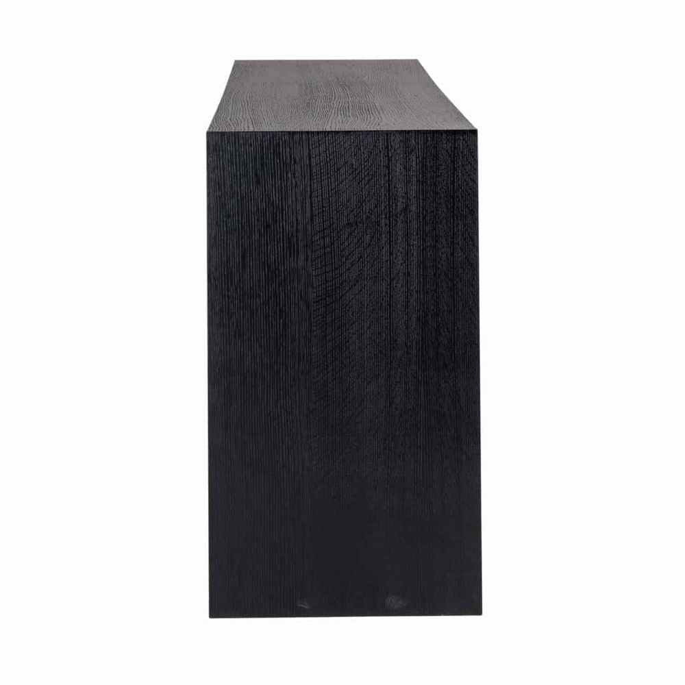 Consola din Lemn masiv de stejar Negru Oakura L200xH80cm Richmond Interiors