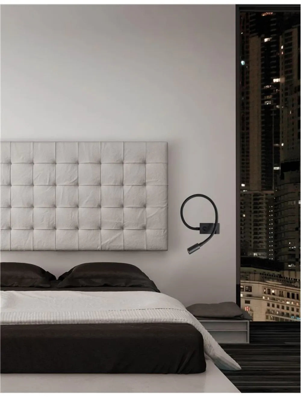Aplica de perete din Aluminiu Negru H26.7xL22.3cm IP20 3W 190lm 3000k GENEVA