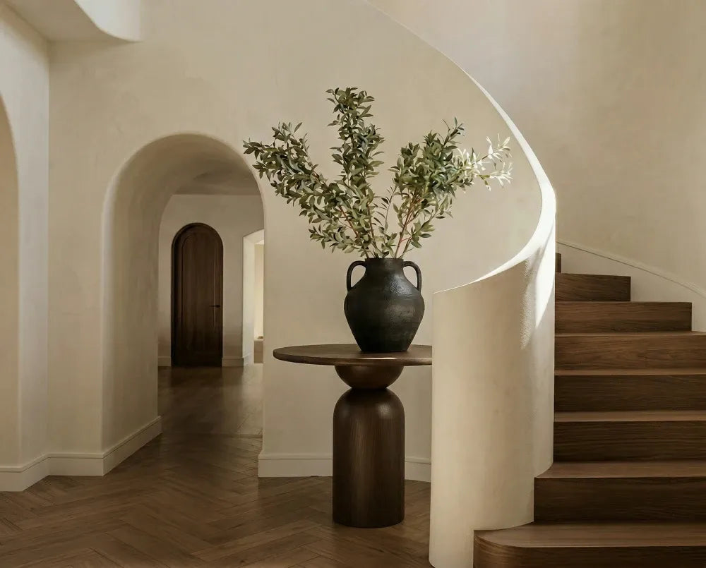 Masa dining Rotunda Bistro din Lemn de Stejar in dimensiuni multiple Essenza
