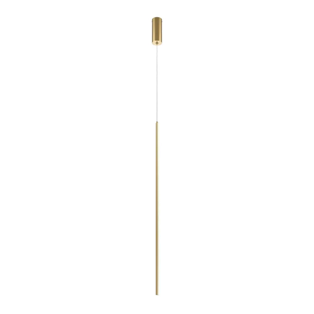 Pendul din Aluminiu Alama si Silicon Alb H415xD1.7cm Halo