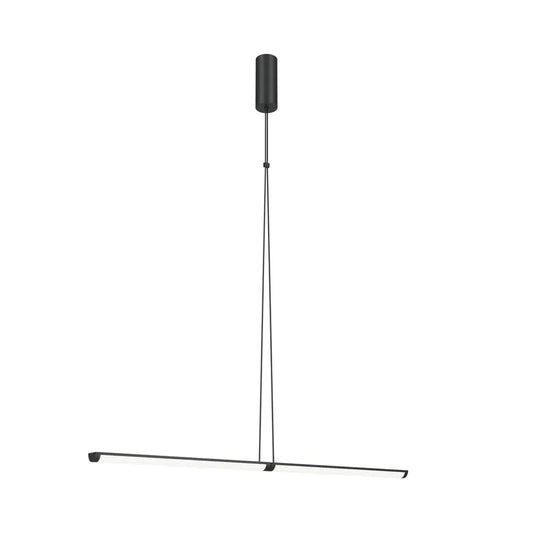 Pendul din Aluminiu si Plastic Negru/Alb H200xD4cm 18W Supersymmetry
