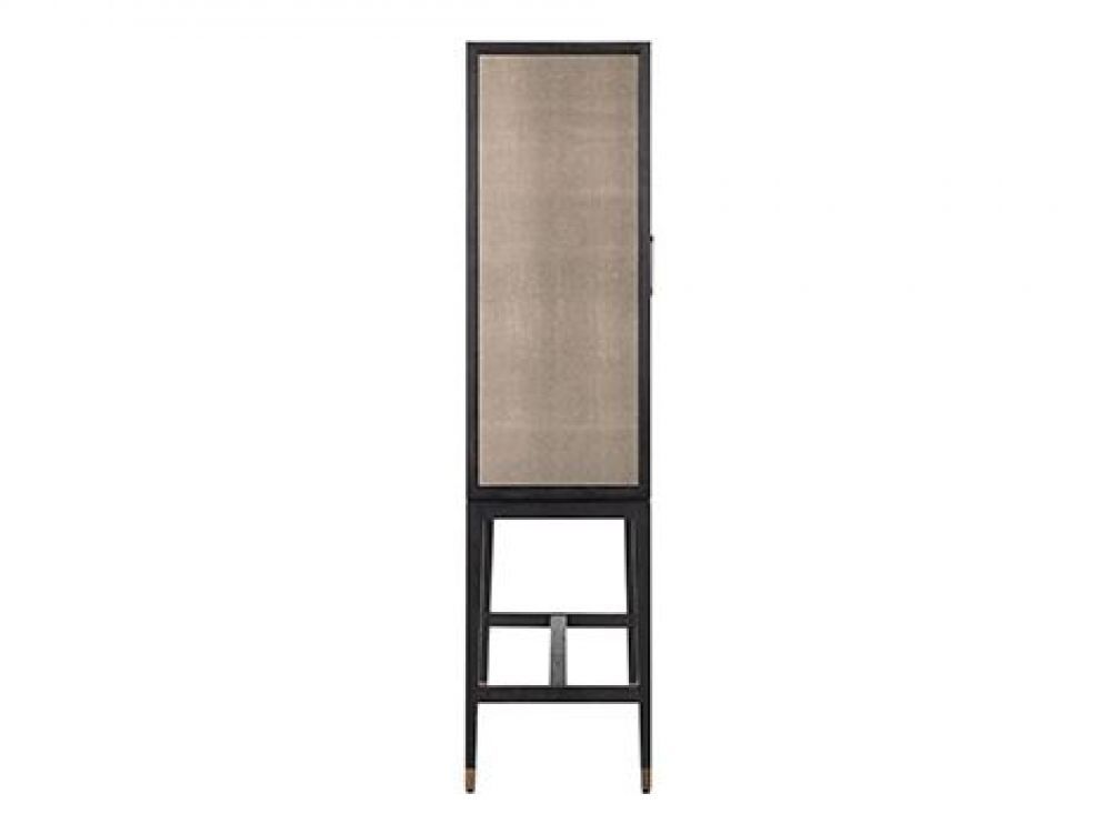 Bar din piele ecologica si Lemn masiv de stejar Bej/Negru Bloomingville L97xH182cm Richmond Interiors